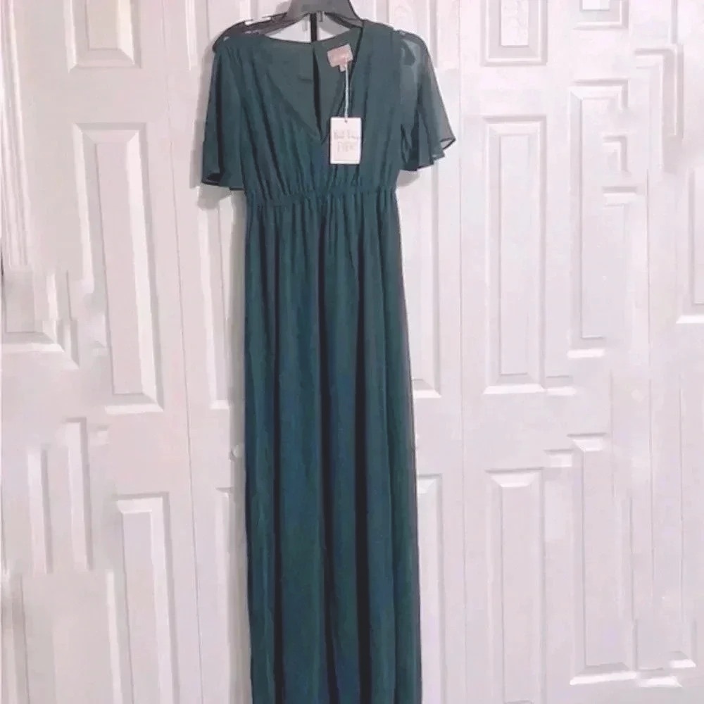 Show Me Your MuMu Teal Maxi Dress